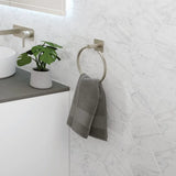 Sansa Hand Towel Ring, Brushed Nickel fienza