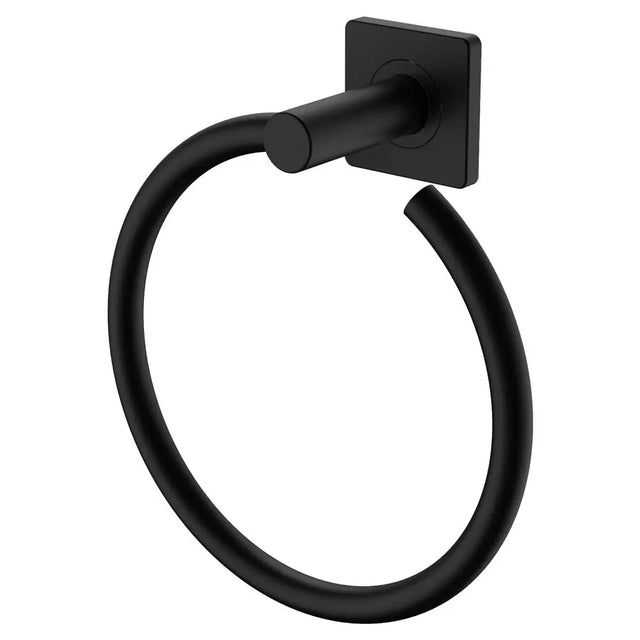 Sansa Hand Towel Ring, Matte Black fienza