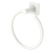 Sansa Hand Towel Ring, Matte White fienza
