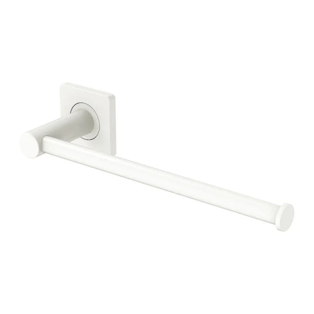 Sansa Hand Towel Rail / Toilet Roll Holder, Matte White fienza