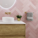 Sansa Hand Towel Rail / Toilet Roll Holder, Urban Brass fienza