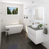 Sansa Double Towel Rail, 900mm, Brushed Nickel fienza