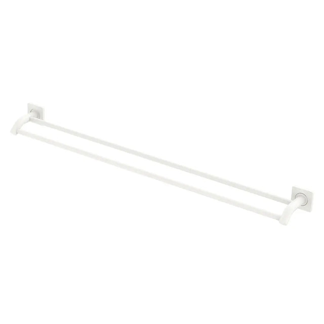 Sansa Double Towel Rail, 900mm, Matte White fienza