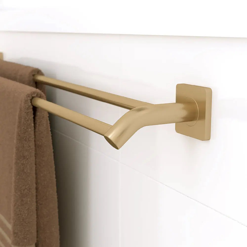 Sansa Double Towel Rail, 900mm, Urban Brass fienza