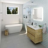 Sansa Double Towel Rail, 900mm, Chrome fienza