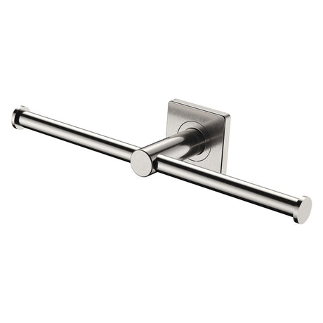 Sansa Double Toilet Roll Holder, Brushed Nickel fienza