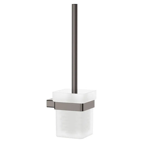 Tono Toilet Brush & Holder, Gun Metal fienza