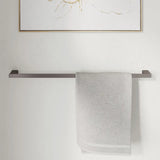 Tono Single Towel Rail, 610 mm, Gun Metal fienza