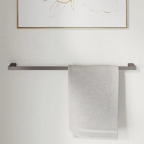 Tono Single Towel Rail, 610 mm, Gun Metal fienza