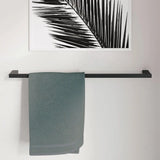 Tono Single Towel Rail, 610 mm, Matte Black fienza