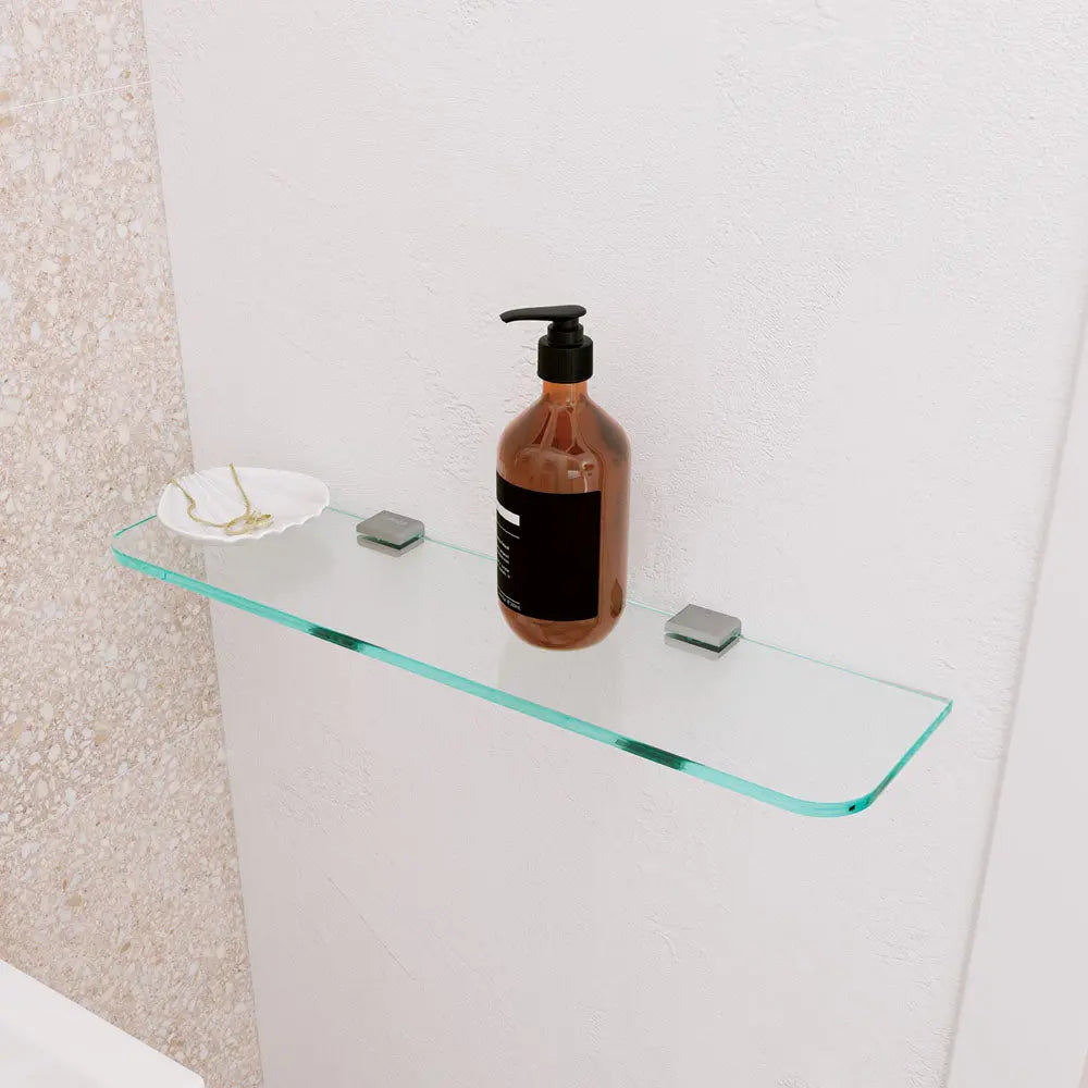 Tono Glass Shelf, Brushed Nickel fienza