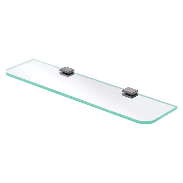 Tono Glass Shelf, Gun Metal fienza