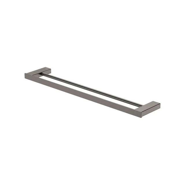 Tono Double Towel Rail, 610 mm, Gun Metal fienza