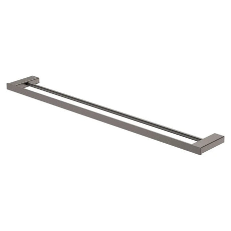 Tono Double Towel Rail, 810 mm, Gun Metal fienza