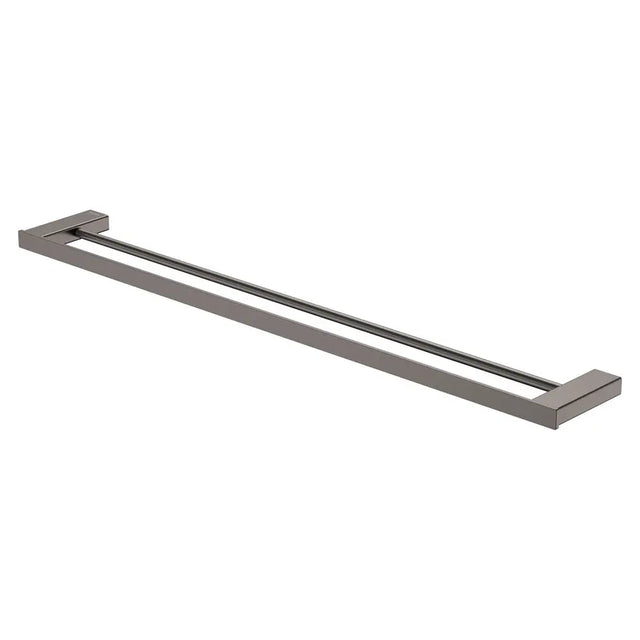 Tono Double Towel Rail, 810 mm, Gun Metal fienza