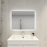 Jasper Rectangular Touchless 750 X 600 Frameless LED Mirror - Three Light Temperatures Poseidonbk