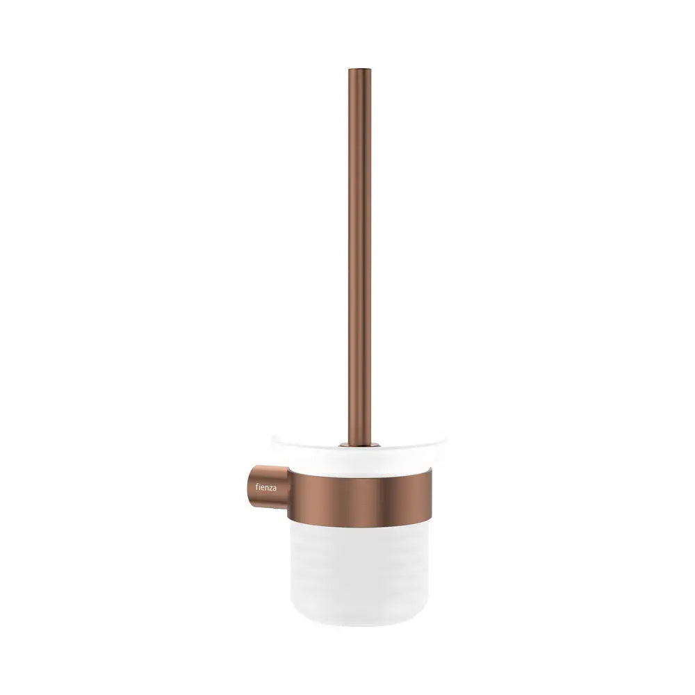 Empire Slim Toilet Brush & Holder, Brushed Copper fienza