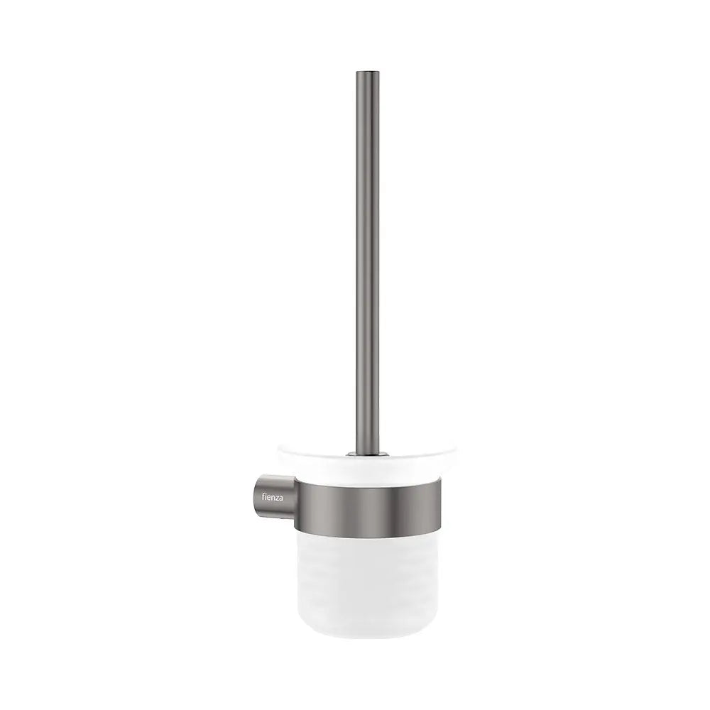 Empire Slim Toilet Brush & Holder, Gun Metal fienza