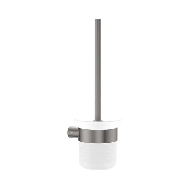 Empire Slim Toilet Brush & Holder, Gun Metal fienza