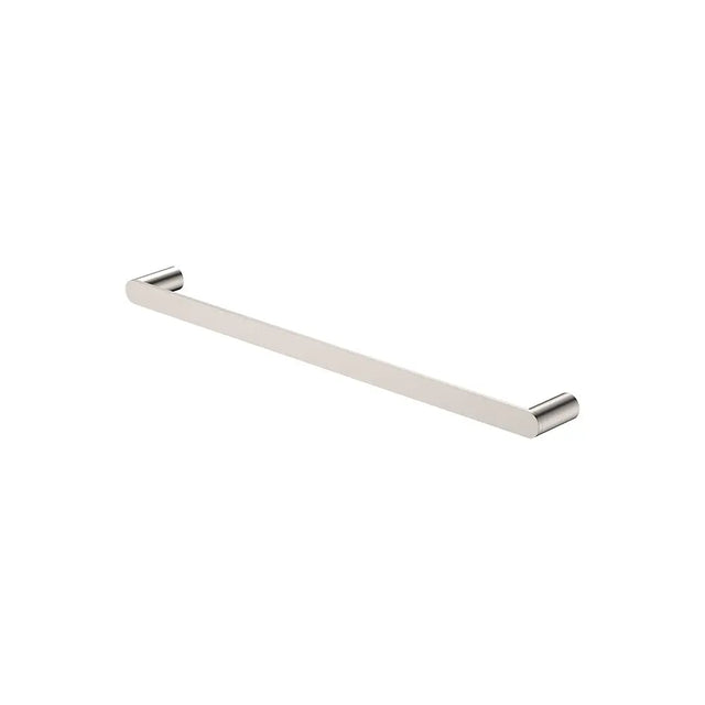 Empire Slim Single Towel Rail, 600mm, Brushed Nickel fienza