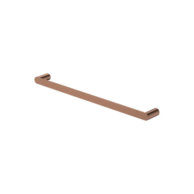 Empire Slim Single Towel Rail, 600mm, Brushed Copper fienza