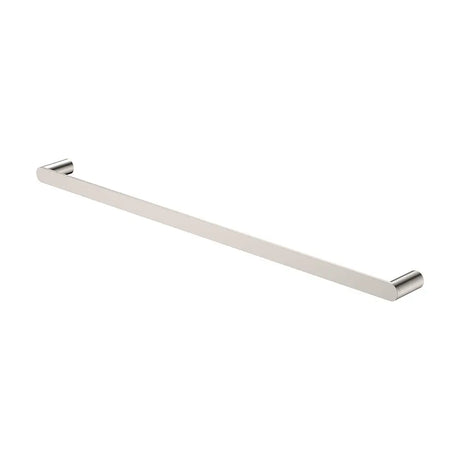 Empire Slim Single Towel Rail, 800mm, Brushed Nickel fienza