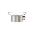 Empire Slim Glass Soap Dish, Brushed Nickel fienza