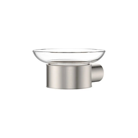 Empire Slim Glass Soap Dish, Brushed Nickel fienza
