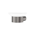 Empire Slim Glass Soap Dish, Gun Metal fienza