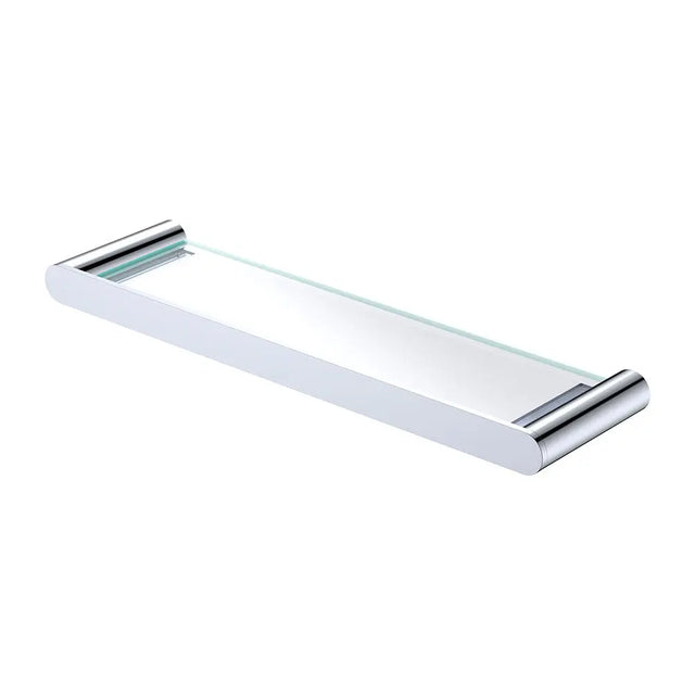 Empire Slim Glass Shelf, Chrome fienza