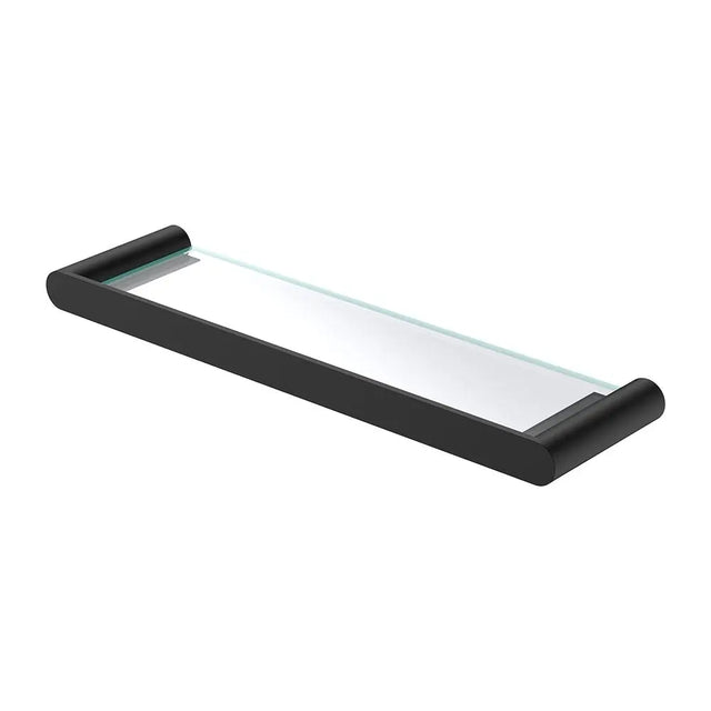 Empire Slim Glass Shelf, Matte Black fienza
