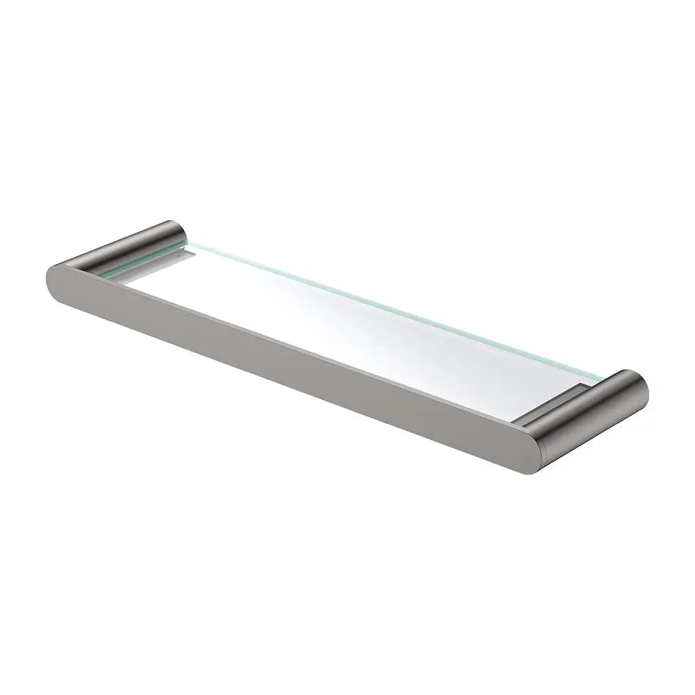 Empire Slim Glass Shelf, Gun Metal fienza
