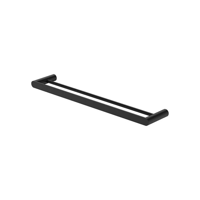 Empire Slim Double Towel Rail, 600mm, Matte Black fienza