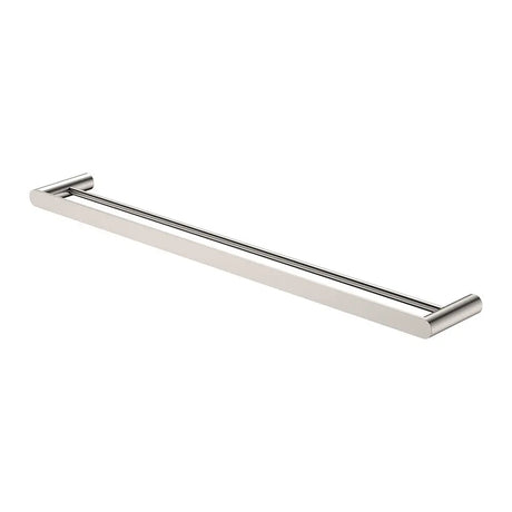 Empire Slim Double Towel Rail, 800mm, Brushed Nickel fienza