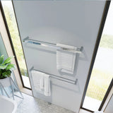 Empire Slim Double Towel Rail, 800mm, Chrome fienza
