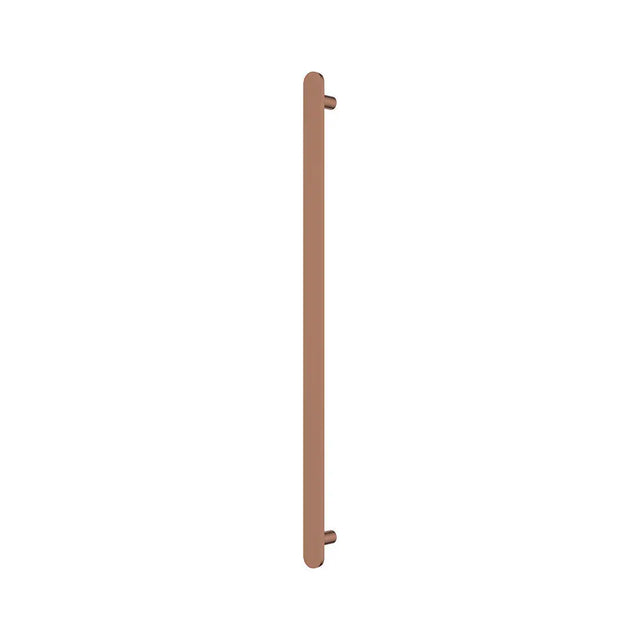 Empire Slim Vertical Heated Towel Rail, 60 x 900mm, Brushed Copper fienza