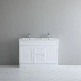 ACACIA SHAKER PVC Floor Vanity 1200mm (Double Bowl) Poseidon