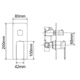 IVANO - Chrome Diverter Mixer Aquaperla