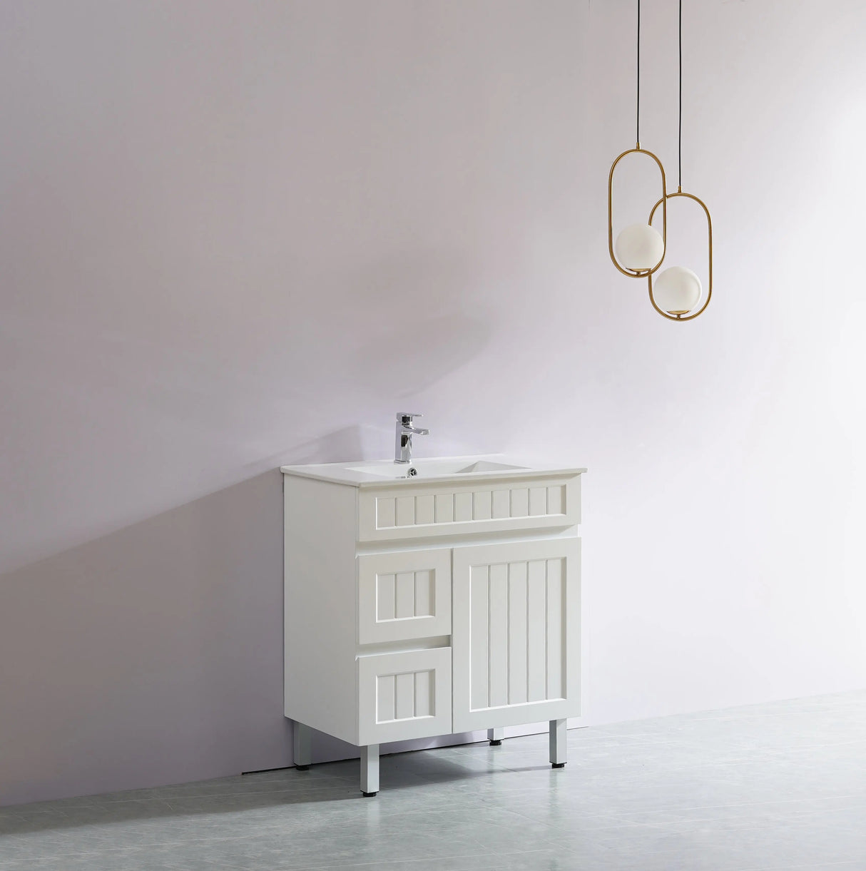 ACACIA SHAKER PVC Floor Vanity 750 Poseidon