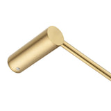 600mm Brushed Brass Single Towel Rail Aquaperla