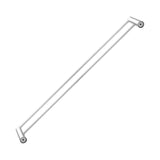 600mm Chrome Double Towel Rail Aquaperla