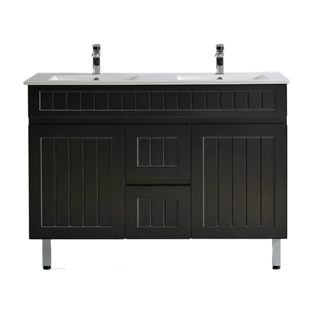 ACACIA SHAKER PVC Floor Vanity 1200mm (Single Bowl) Poseidon