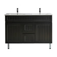 ACACIA SHAKER PVC Floor Vanity 1200mm (Double Bowl) Poseidon
