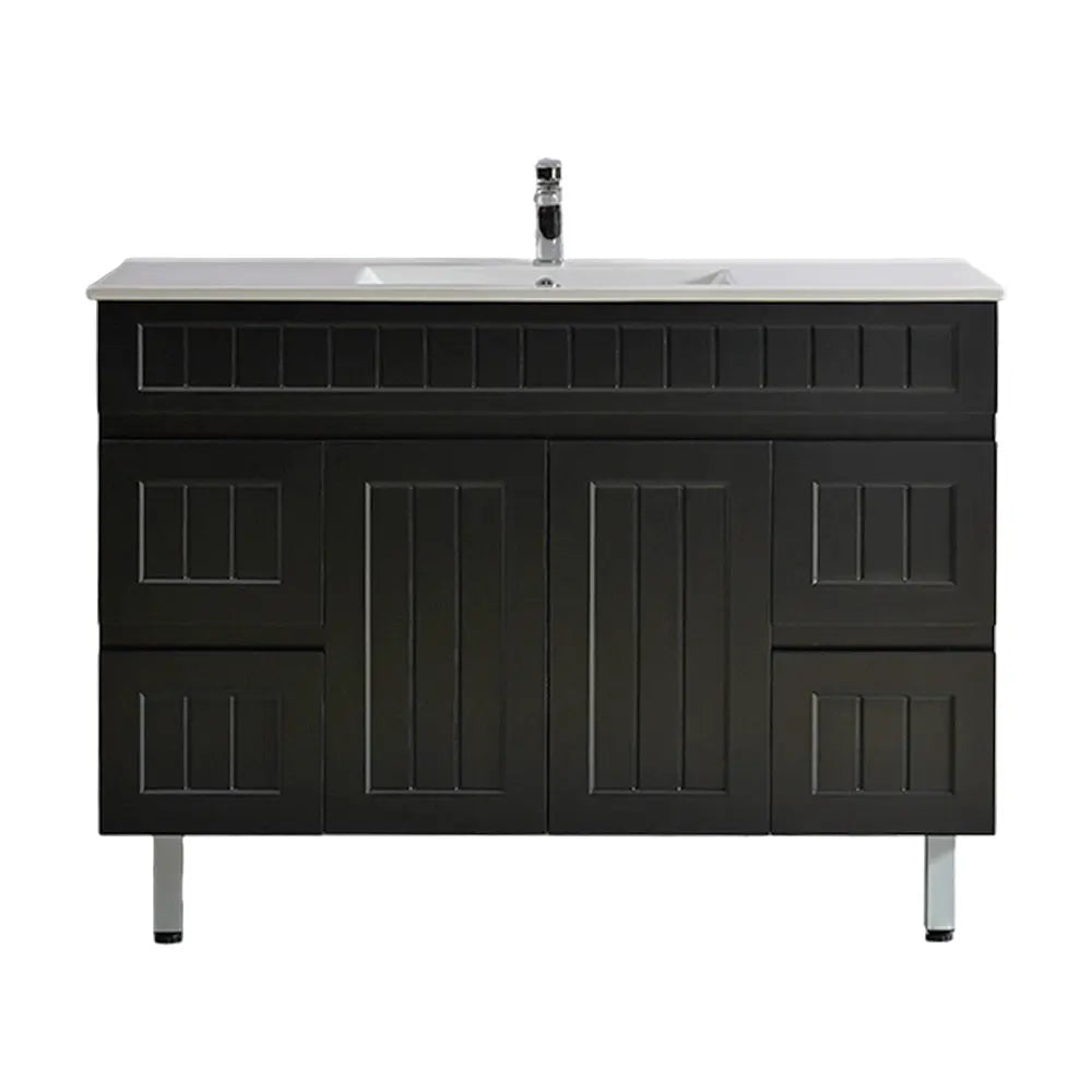 ACACIA SHAKER PVC Floor Vanity 1200mm (Single Bowl) Poseidon