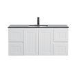 ACACIA SHAKER Matte White PVC Wall Hung Vanity 1200 (Single Bowl) Poseidon