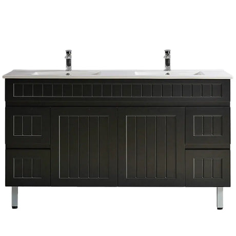 ACACIA SHAKER PVC Floor Vanity 1500 (Single/Double Bowl) Poseidon