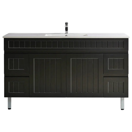 ACACIA SHAKER PVC Floor Vanity 1500 (Single/Double Bowl) Poseidon