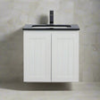 ACACIA SHAKER Matte White PVC Wall Hung Vanity 600 Poseidon