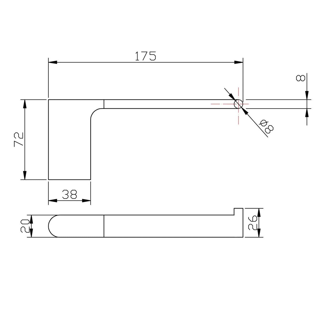 VOG - Brushed Nickel Toilet Paper Holder Aquaperla