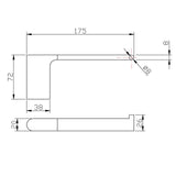 VOG - Brushed Nickel Toilet Paper Holder Aquaperla